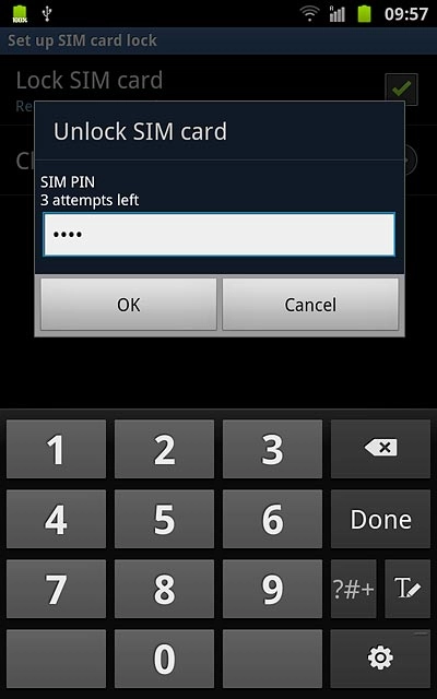 Key in your PIN and press OK.