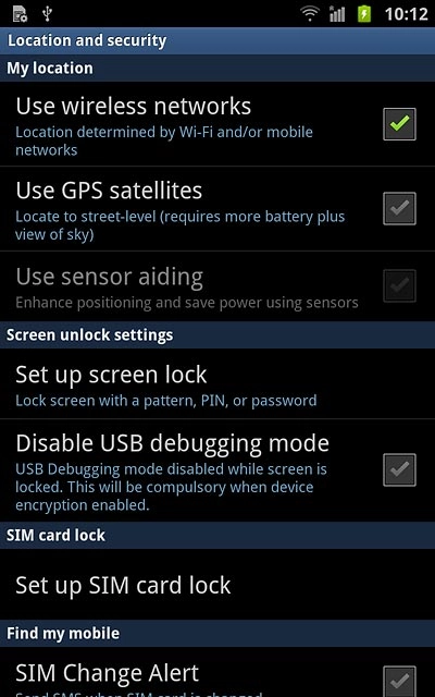 Press Use GPS satellites to turn the function on or off.