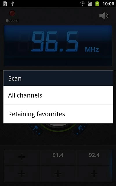 Press All channels or Retaining favourites.