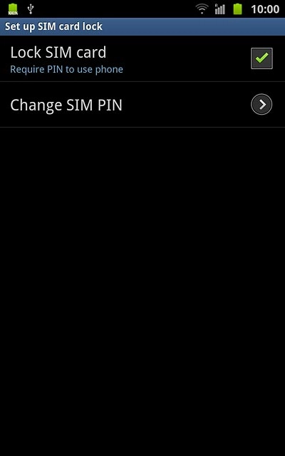 Press Change SIM PIN.