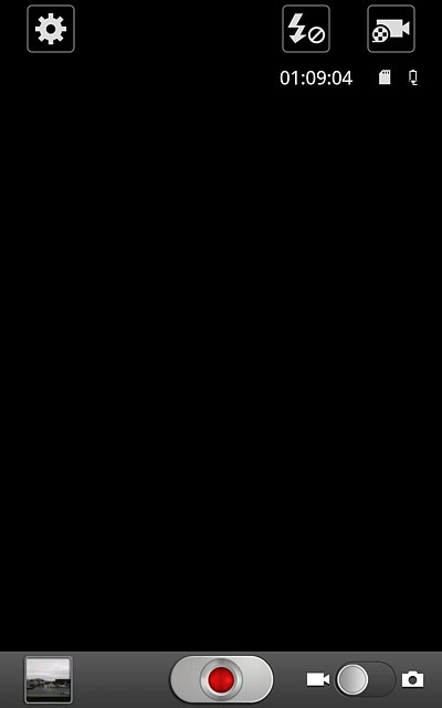 Press the record icon to start the video recorder.