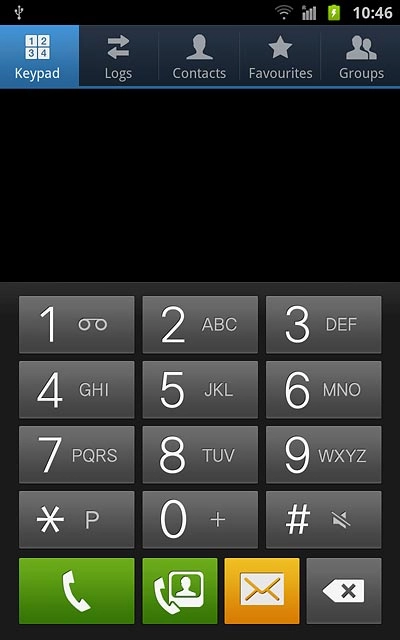 Press and hold 1 to call voicemail.
