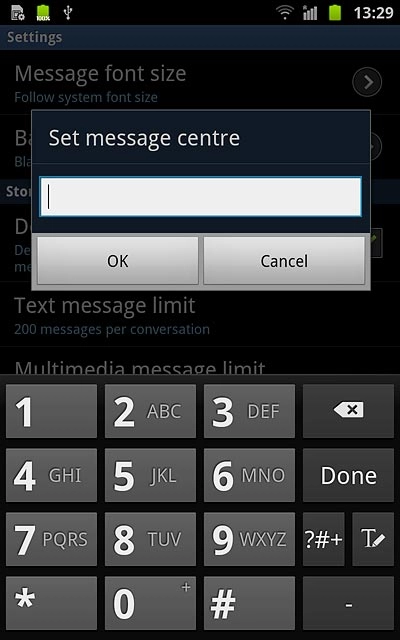 Key in +61415011501 and press OK.