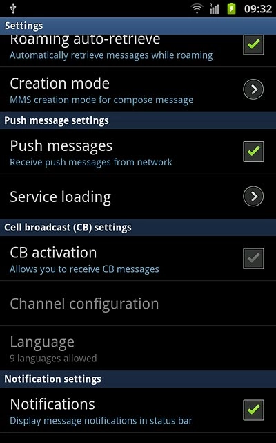 Press Notifications to turn on the function.