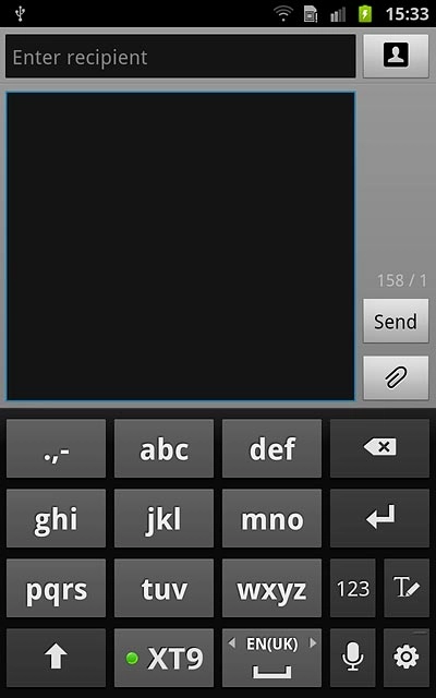 Press XT9 to turn the function on or off.When the field next to the menu item is filled in, the function is turned on.