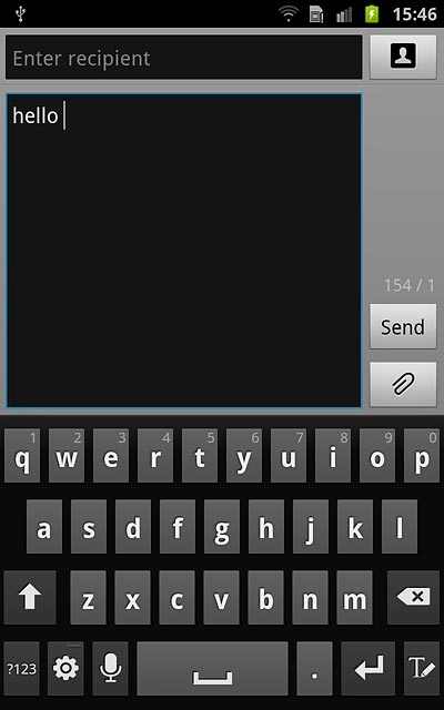 To key in numbers or symbols:Press ?123.