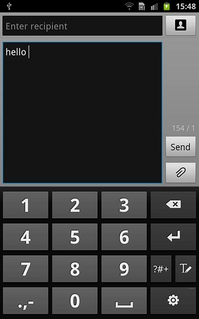 Press ?#+ and then abc to return to text input.