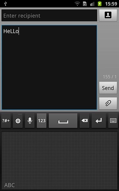 To key in symbols:Press ?#+ to see a list of symbols.