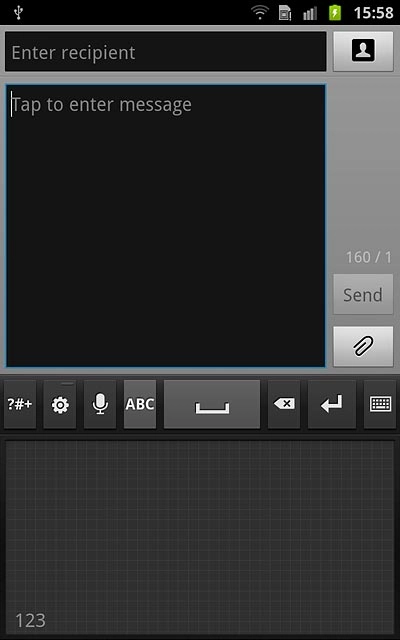 Write the required letter or number in the text input field.Your phone automatically suggests a letter or number matching what you've keyed in.To insert a space between two words:Draw a horizontal line in the text input field.