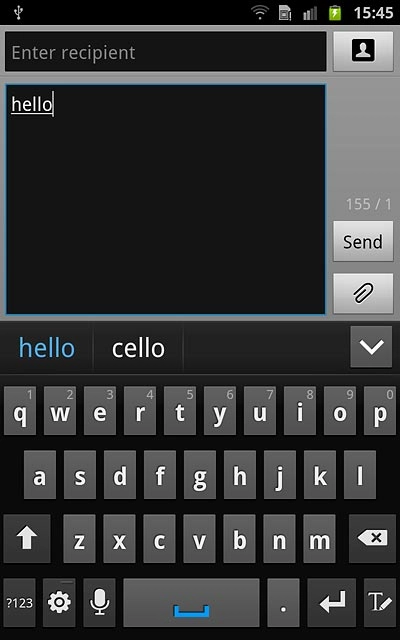 Press arrow down to see more words.