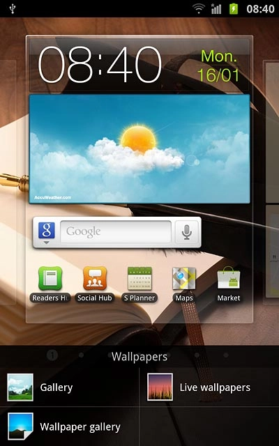 If you select Gallery:Go to the required folder.