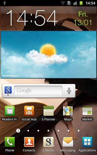 When the battery charging icon is displayed, charging is in progress.
