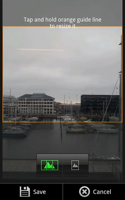 Drag the frame to the required position to select the required detail.
