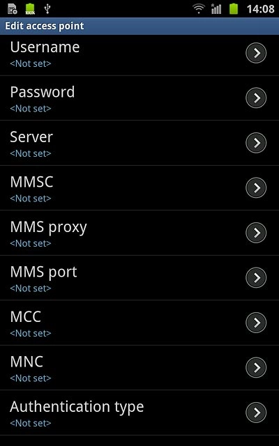 Press Authentication type.