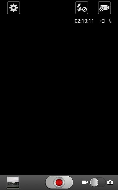 If the video recorder is turned on:Drag the indicator to the camera icon.