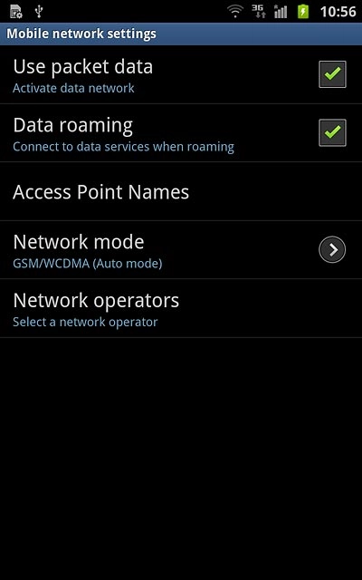 When the box next to the menu item is ticked (V), the function is turned on.