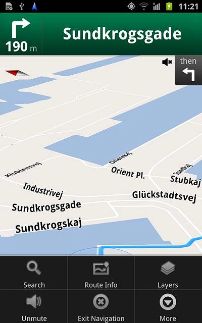 Press Exit Navigation.