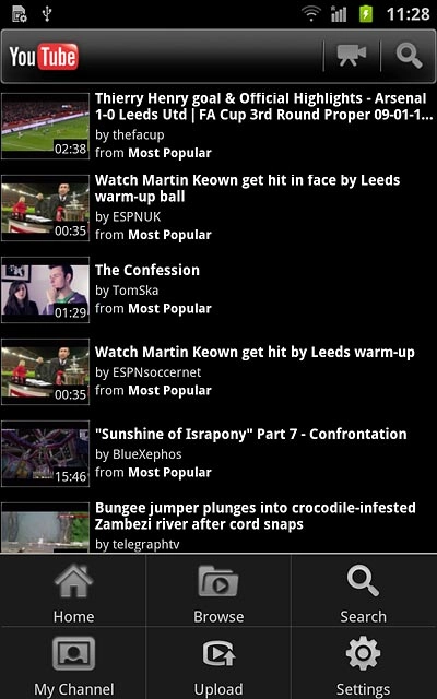 Press My Channel.Follow the instructions on the display to key in the required information and log on.