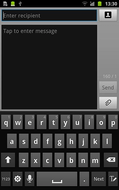 Press Enter recipient.Key in the first letters of the required contact.Matching contacts are displayed.