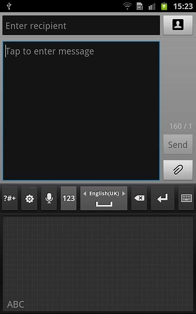 To turn off handwriting:Press the keypad icon.