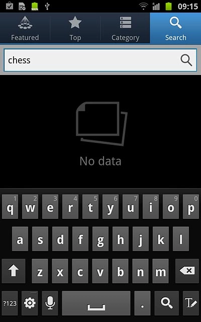Key in the name of the required application and press the search icon.