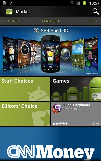 Press the search icon.