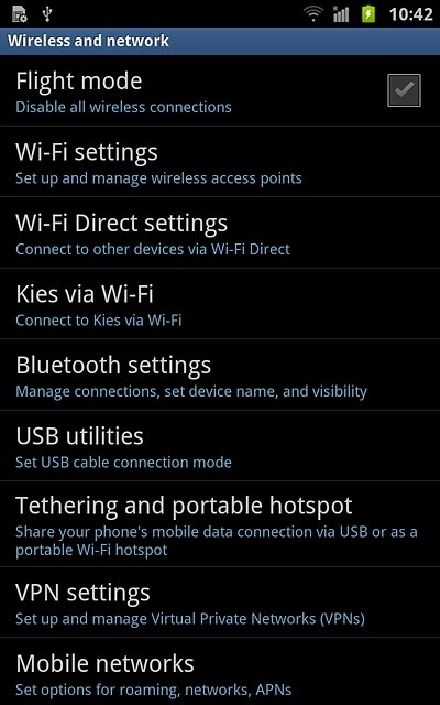 Press Tethering and portable hotspot.