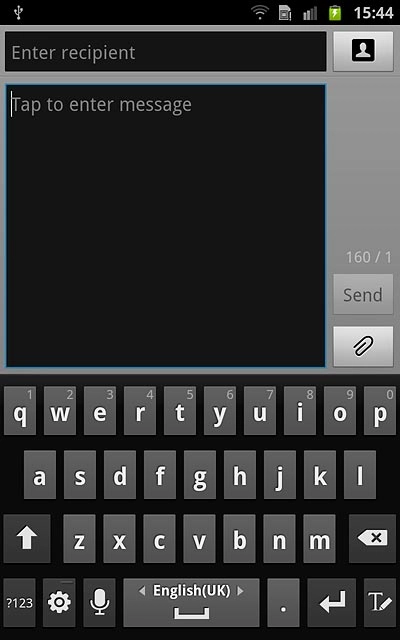 Press the letters to write the required word.A number of words based on the letters you've keyed in are displayed.