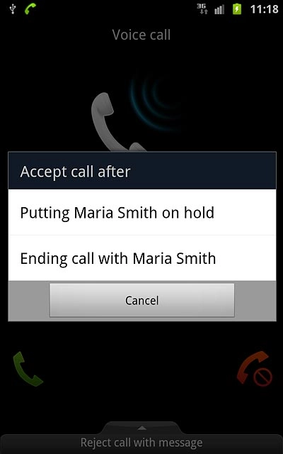 Press Putting  on hold.