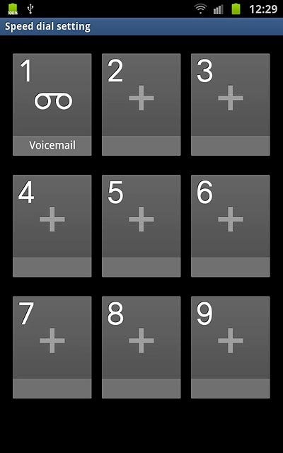 Press the required speed dialling key.