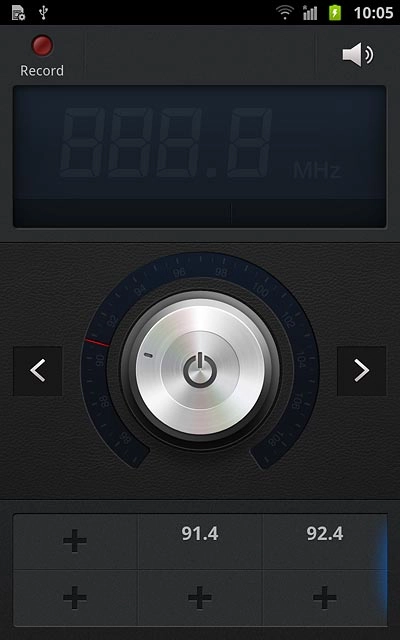 If required, press the on/off icon to turn on the radio.Follow these instructions to use the radio.