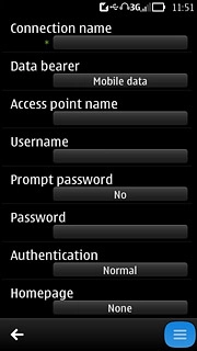 Press the menu icon.