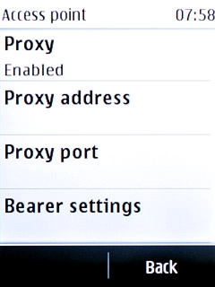 Press Proxy port.