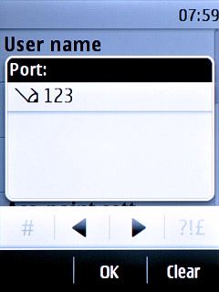 Key in 8080 and press OK.