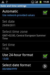 When the box next to the menu item is ticked (V), the function is turned on.