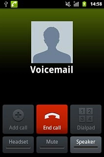 Press End call to end the call.