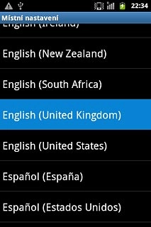 Press the required language.