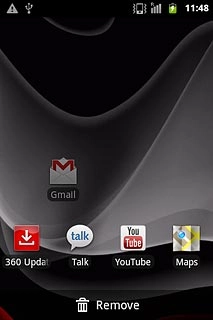 To move a display shortcut:Press and hold the required shortcut.Drag the shortcut to the required position.