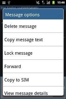 Press Delete message.
