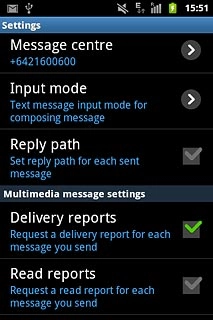 When the box next to the menu item is ticked (V), the function is turned on.
