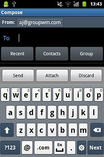 Press To.Key in the first letters of the required contact.Matching contacts are displayed.