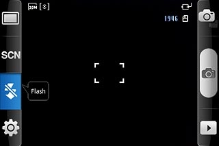 To turn on the flash:Press the flash icon.