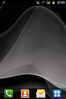 Press the menu icon.