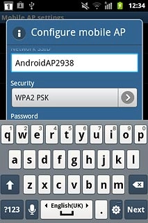 Press the drop down list below Security.