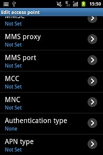 Press Authentication type.