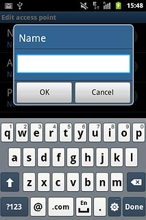 Key in Vodafone MMS and press OK.