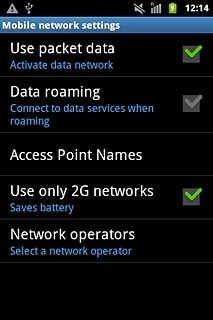 When the box next to the menu item is ticked (V), the function is turned on.