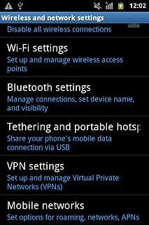 Press Mobile networks.