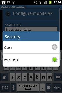 If you select WPA2 PSK:
