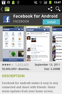 Press the field below Install.